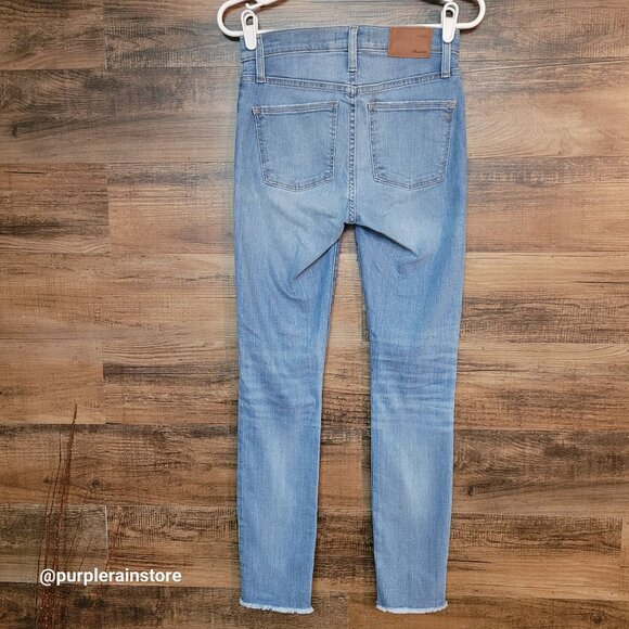 Madewell Jeans Size 27 Skinny 9" High Rise Tummy Control Ontario Wash H5789 - Picture 2 of 13